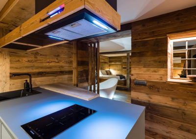 Chalet in legno lusso Valle Aosta con cucina