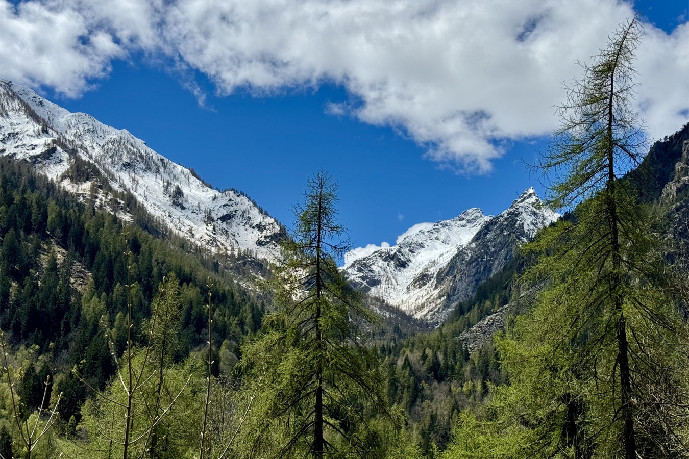 Primavera in montagna, baite e villaggio in Valle d'Aosta - Valle di Champorcher